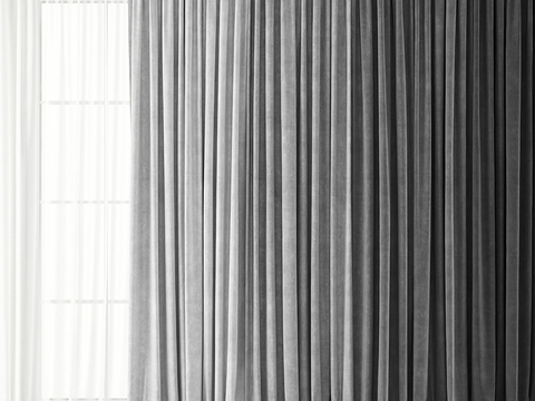 gray curtain gauze curtain fabric curtain