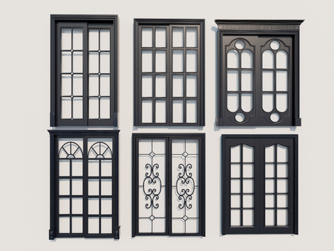 European style door double door villa door building door sliding door sliding door