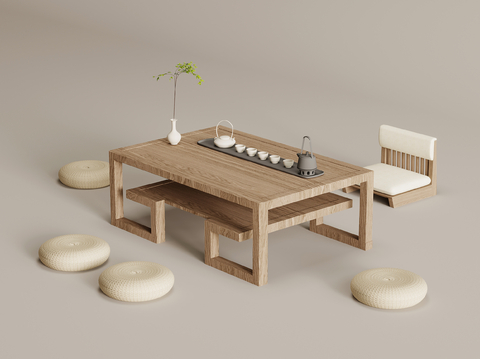 New Chinese Tea Table and Chair Tatami Tea Table