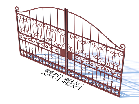 Wrought Iron Gate Courtyard Gate Entrance Gate Community Gate