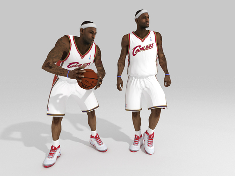 NBA superstar LeBron James basketball figure player