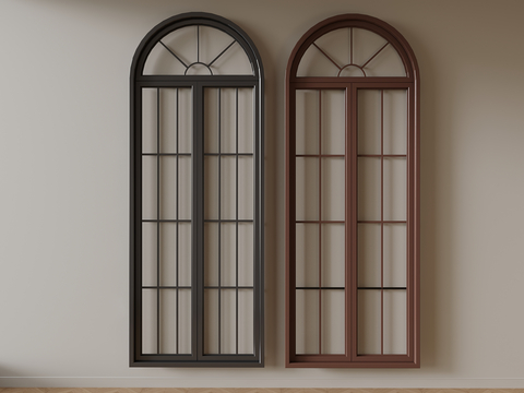 French arched windows