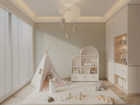 Cream Style kids Bedroom play area