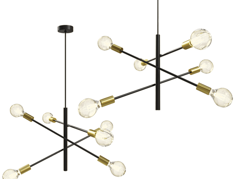 Maxlight modern multi-head chandelier