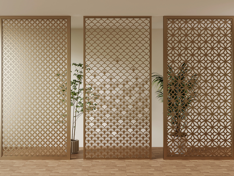 New Chinese-style Metal Partition Hollow Partition