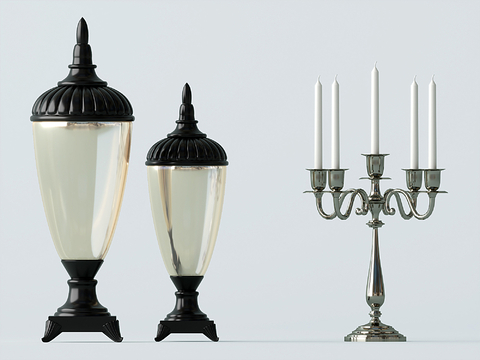 European-style candlestick ornaments