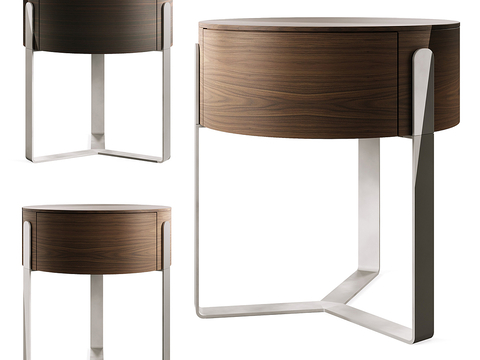 Capital modern round bedside table