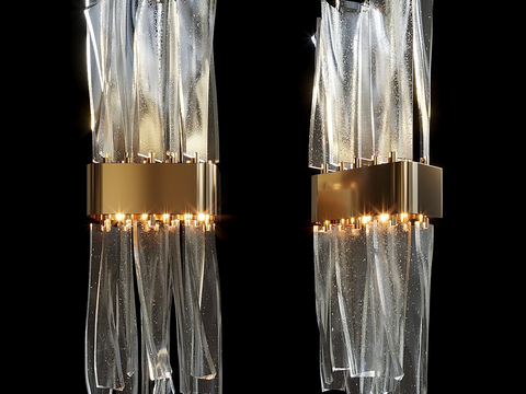 Vargov crystal wall lamp