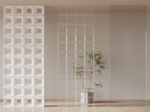 Modern hollow brick cement brick glass brick partition