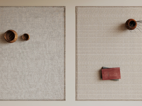 Wabi-sabi Style Square Carpet