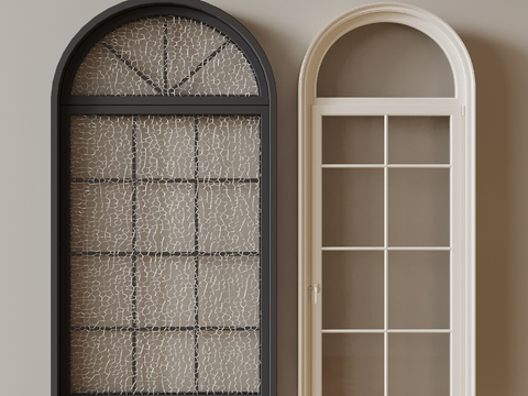 French arched windows