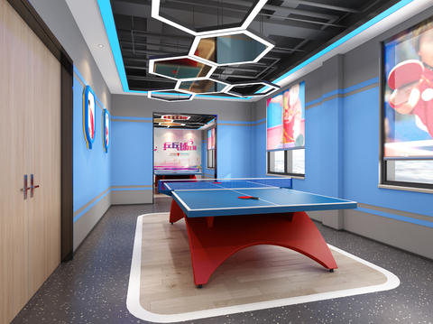 Table Tennis Exercise Room