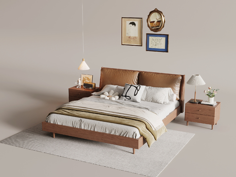 Middle Style Double Bed