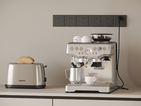 Modern Kitchen Appliances Coffee Machine Bread Maker