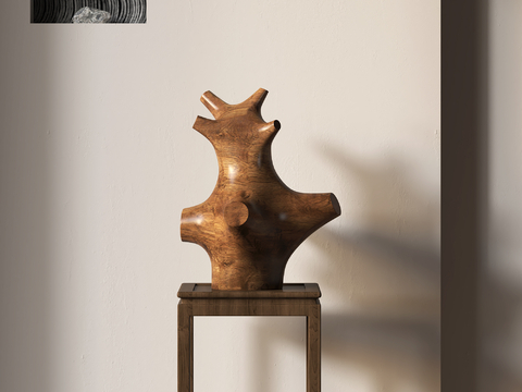 Modern Wood Sculpture