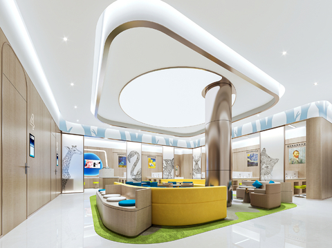 Modern Eye Hospital Waiting Area