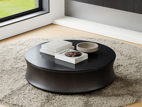 Modern round coffee table