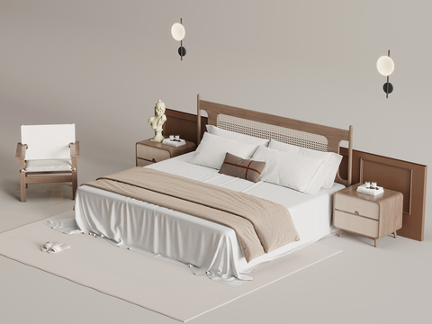 Middle Style Double Bed