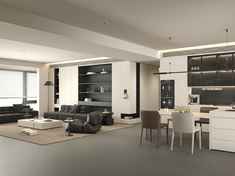 Modern Living&Dining Room