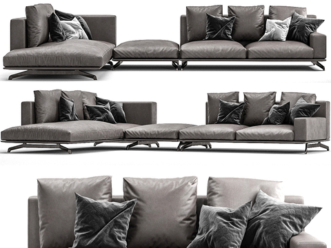 Modern corner sofa multiplayer sofa