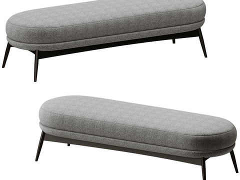 Saba modern fabric bench