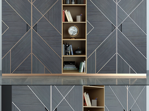 Modern Bookcase Decorative Cabinet