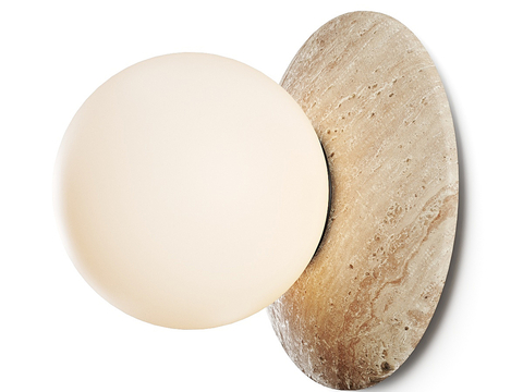 Marble wall lamp