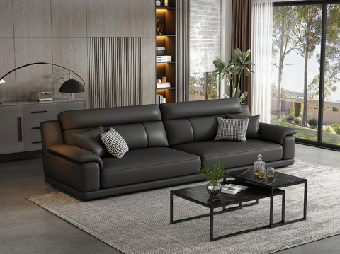 Modern Leather Sofa Double Sofa