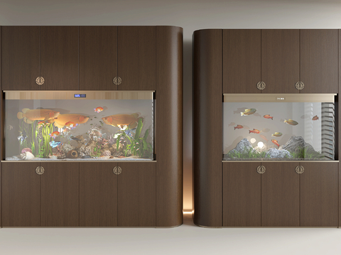 New Chinese Fish Tank Fish Tank Cabinet Aquarium