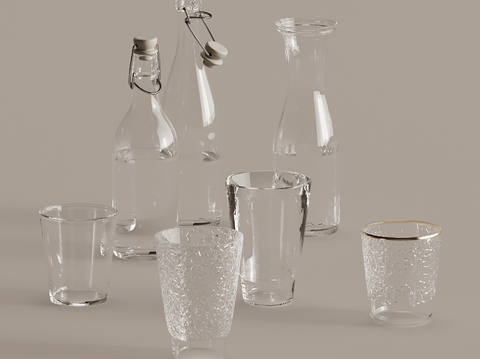 Water Cup Water Bottle Tea Set Glass