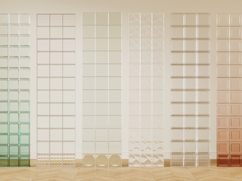 Modern glass brick partition pattern glass