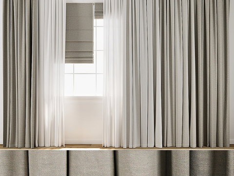 Modern Plain Curtain Gauze Curtain