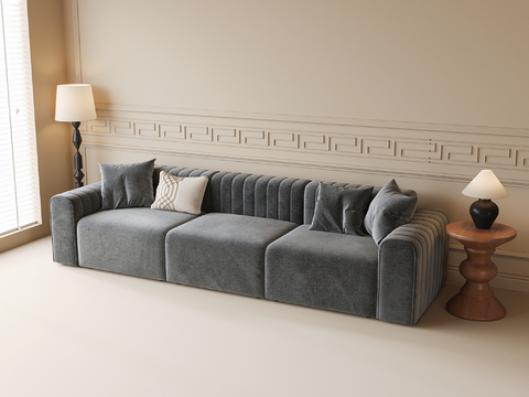 Modern three-person sofa sofa