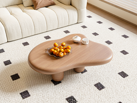 Modern shaped tea table wooden tea table