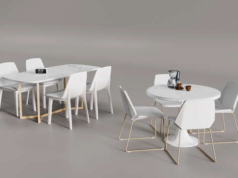 Modern Dining Table and Chair Negotiation Table