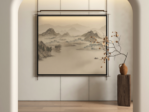 New Chinese Ink Painting Landscape Painting Decorative Painting