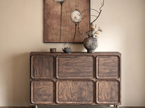 Wabi-sabi Style Entrance Cabinet