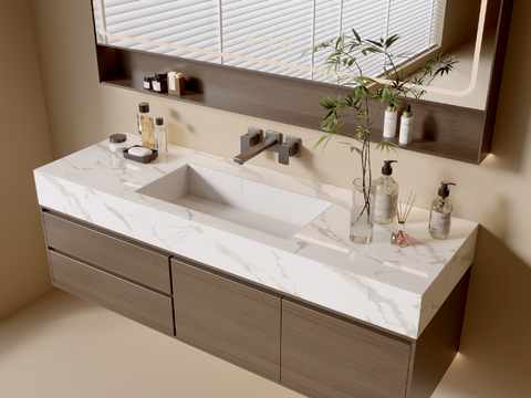 modern bathroom counter basin