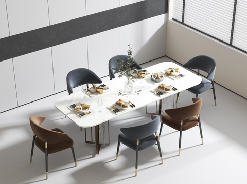 Modern Dining Table and Chair