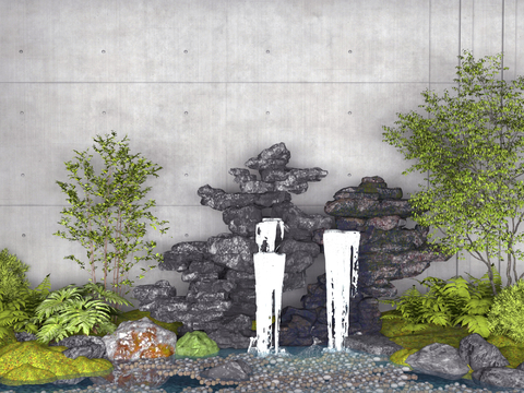 New Chinese-style rockery waterscape fountain