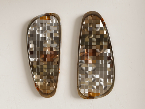 Metal Mosaic Wall Decoration Three-dimensional Hanging Decoration