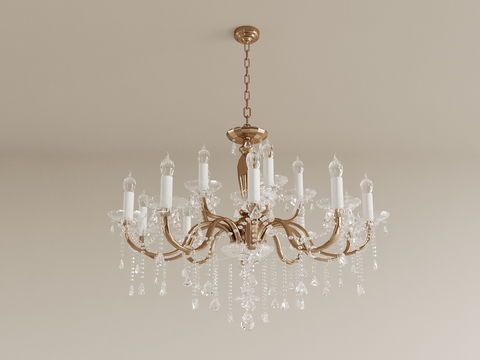 Affordable Luxury Style Multi-head Chandelier Crystal Chandelier