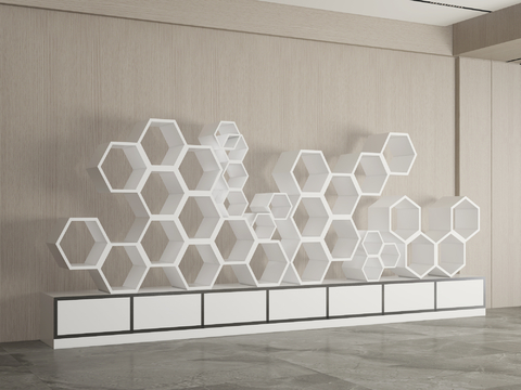 Modern Artistic Sculpture Honeycomb Sculpture