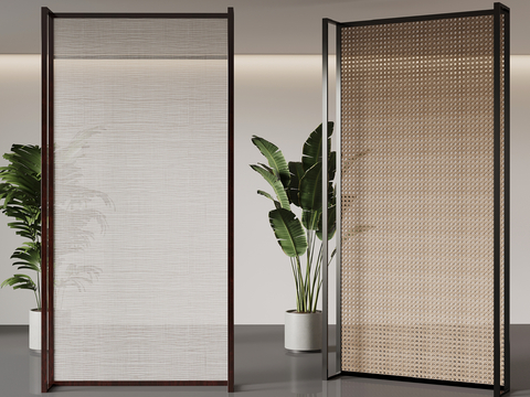 New Chinese-style Rattan Partition Hollow Partition