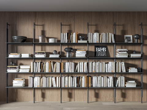 B & B Italia JACK Modern Bookshelf Steel Shelf Bookshelf