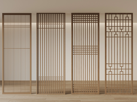 New Chinese-style hollow partition