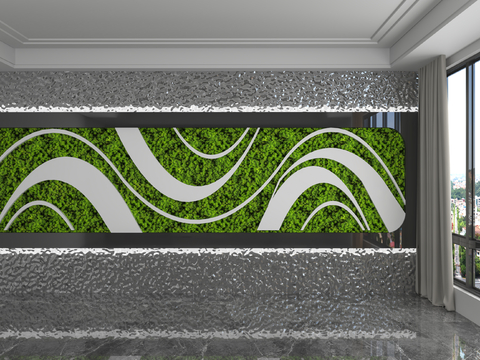 Modern Wall plant wall moss wall