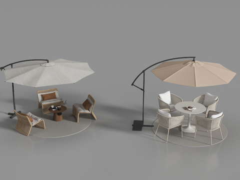 Modern Outside Swing Table and Chair Sunshade Outdoor Table and Chair