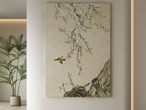 New Chinese Decorative Painting Flower and Bird Hanging Painting