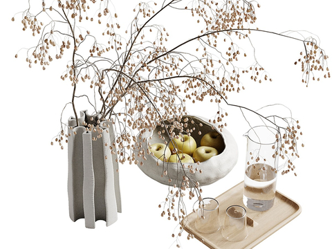 Modern Vase Ornaments Tea Tray Fruit Tray